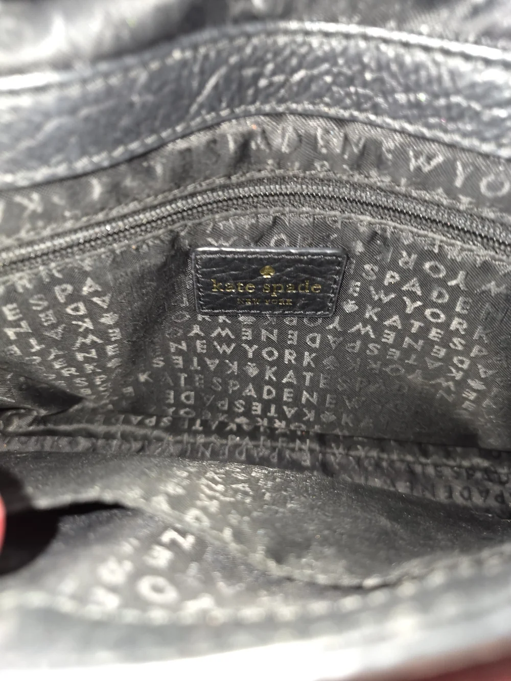 #157 Kate Spade Black Quilted Leather Crossbody Bag